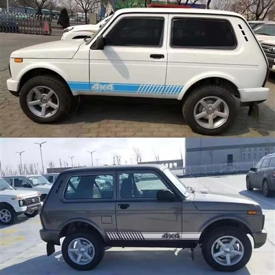 자동차 긴 측면 줄무늬 스티커 비닐