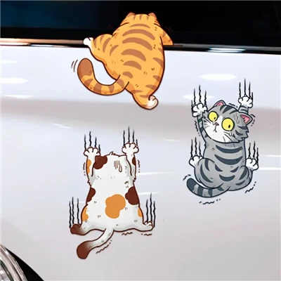웃기는 고양이 곰 발톱 자동차 스티커