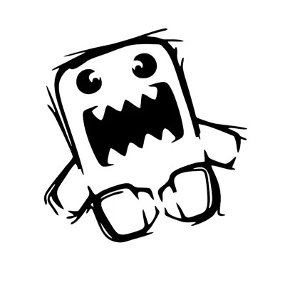 다이 컷 비닐 데칼 Domokun 자동차 스티커