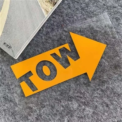 견인 데칼 후크 화살표 비닐 스티커