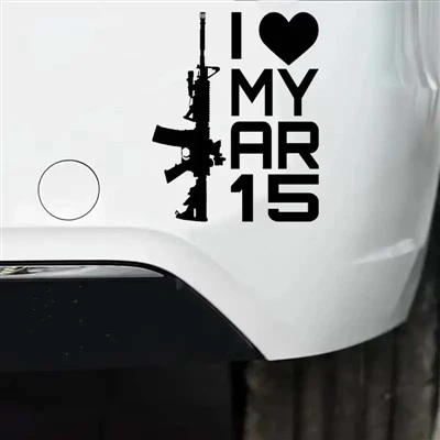 나는 AR -15 건 자동차 스티커를 좋아합니다