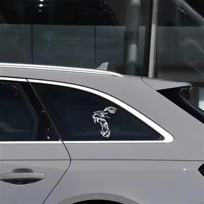 LION 재미있는 비닐 데칼 오토바이