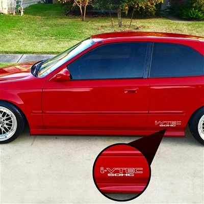 스포츠 레이싱 i - vtec sohc 2 팩 자동차 데칼