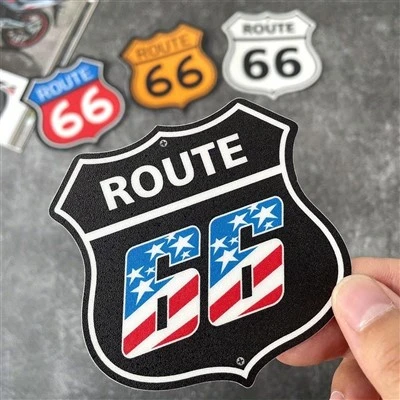미국 역사적 Route 66 사인 스티커