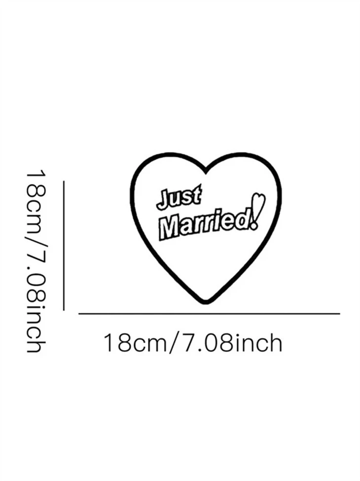Heart-shaped Car Decal