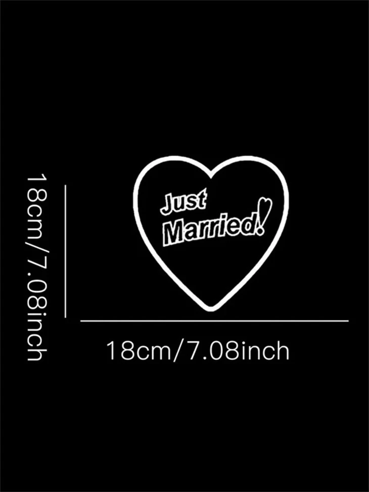 Heart-shaped Car Decal