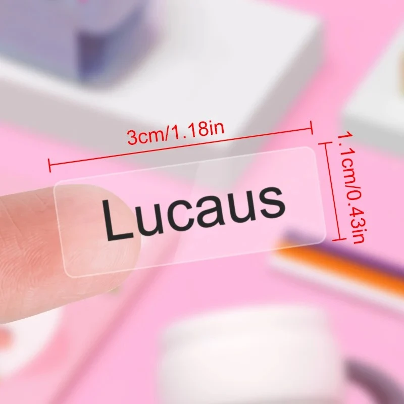 Transparent Waterproof Name Stickers For School suppliers